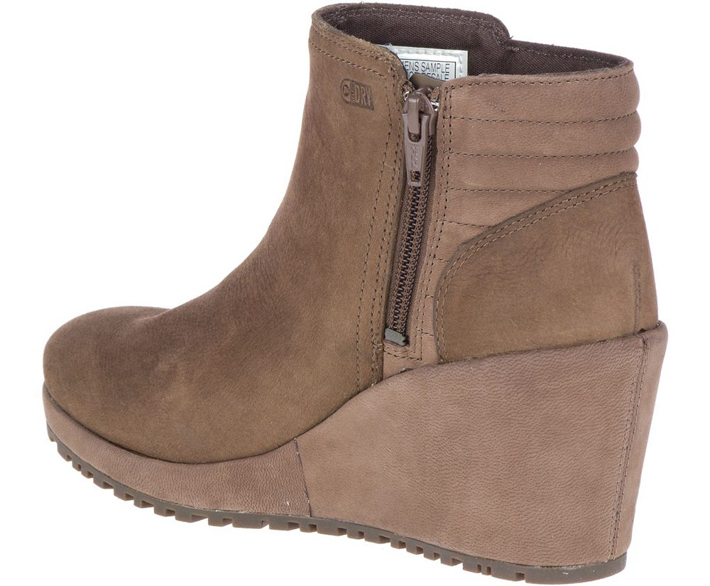 Merrell Støvler Dame - Tremblant Wedge Bluff Waterproof - Brune - MZQ074685